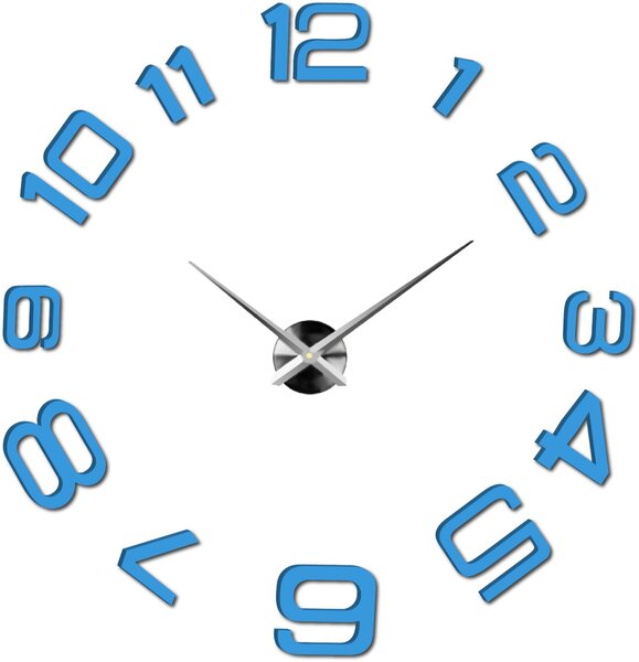 SENTOP | Moderní nalepovací nástěnné hodiny | 3D hodiny 12S053-Wanduhr HEU- analogové