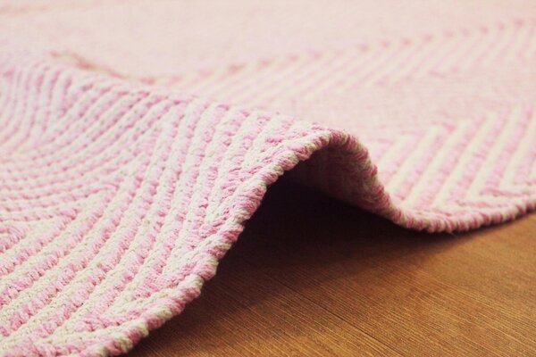 KOBEREC TKANÝ NA PLOCHO, 80/150 cm pink - Online Only koberce & rohožky, Online Only