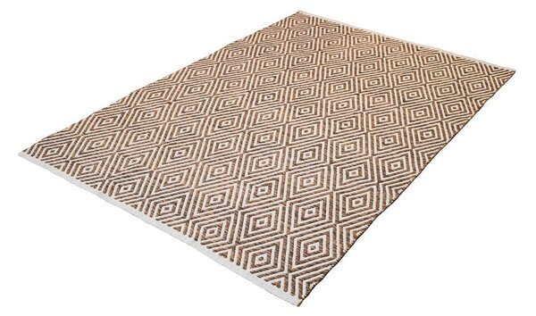 KOBEREC TKANÝ NA PLOCHO, 80/150 cm hnědá, béžová - Online Only koberce & rohožky, Online Only