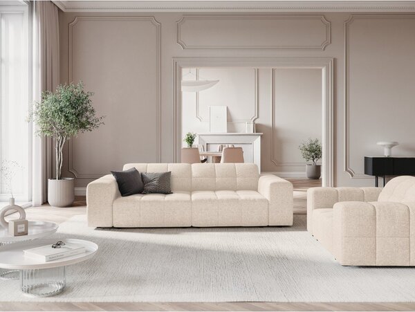 Krémová pohovka 204 cm Chicago – Cosmopolitan Design