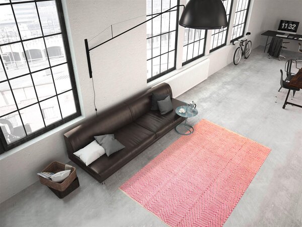 KOBEREC TKANÝ NA PLOCHO, 80/150 cm pink - Online Only koberce & rohožky, Online Only