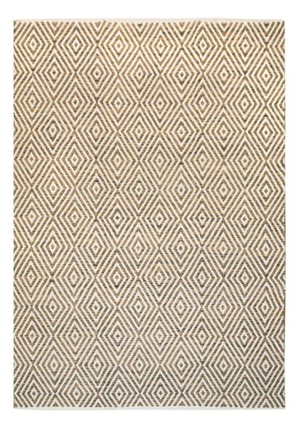 KOBEREC TKANÝ NA PLOCHO, 80/150 cm hnědá, béžová - Online Only koberce & rohožky, Online Only