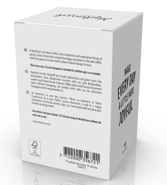 Figurka Hoptimist Fotbalový míč Bumble S White