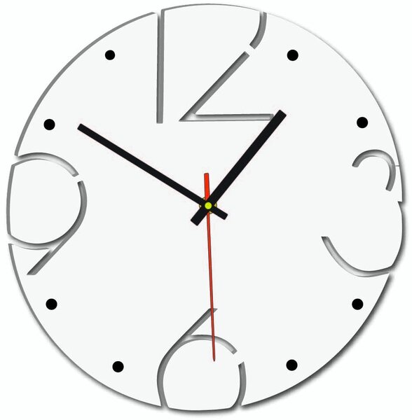 SENTOP | Dřevěné nástěnné hodiny s vyřezávanými čísly I SENTOP HDFK005 analogové