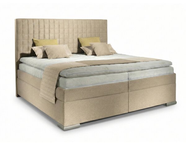 Postel boxspring s úložným prostorem BRIDGEPORT plocha spaní 160x200