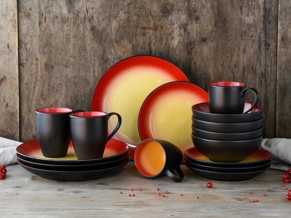 KOMBINOVANÁ SOUPRAVA, 16dílné, kamenina Creatable - Online Only nádobí, Online Only