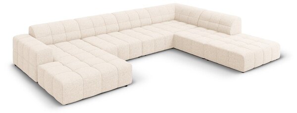 Krémová rohová pohovka (pravý roh/do "U") Chicago – Cosmopolitan Design