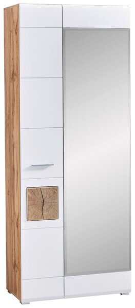 PŘEDSÍŇOVÁ STĚNA, bílá, barvy dubu, 270/201/37 cm Voleo - Online Only šatny & botníky, Online Only