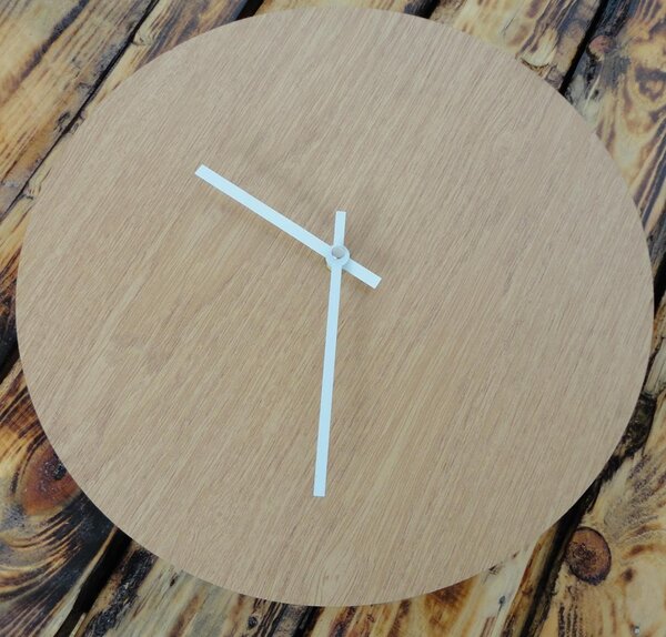 Nástěnné hodiny kruh HDF Oliva: Černé ručičky HDF - černá 30 cm 3436-21954 PR0066- wall clock HEU-