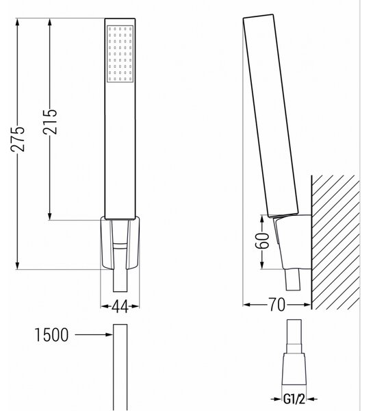 Mexen Uno R77 vana set, černý - 71403R77-70