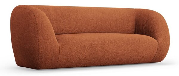 Oranžová pohovka z textilie bouclé 210 cm Essen – Cosmopolitan Design