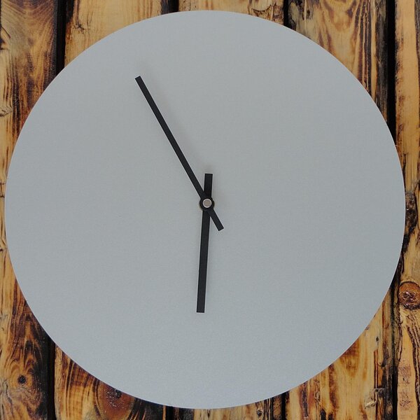 Nástěnné hodiny kruh HDF Oliva: Černé ručičky HDF - černá 30 cm 3436-21954 PR0066- wall clock HEU-