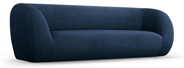 Modrá pohovka z textilie bouclé 230 cm Essen – Cosmopolitan Design