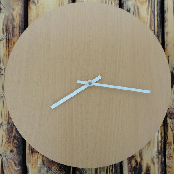 Nástěnné hodiny kruh HDF Oliva: Černé ručičky HDF - černá 30 cm 3436-21954 PR0066- wall clock HEU-