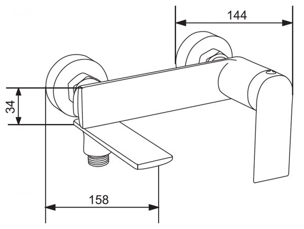 Mexen Zero R02 sada vanových baterií, černá - 71113R02-70