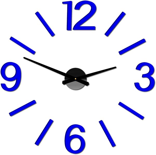 Nástěnné hodiny do kuchyně | AUKRO: Černá Ral 9005 Černá barva RAL 9005 80 cm 3441-22134 X0067-Wall clock 2D HEU+