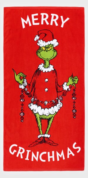 Sinsay - Bavlněný ručník Grinch - červená