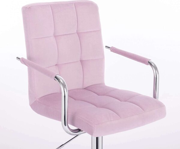 LuxuryForm DESIGN Židle VERONA VELUR na černém talíři - levandule