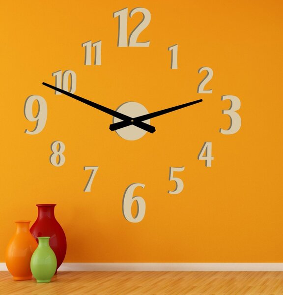 SENTOP | Moderní nalepovací hodiny na zeď | Sentop 12P024-Wall clock HEU- analogové