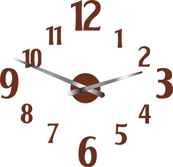 SENTOP | Moderní nalepovací hodiny na zeď | Sentop 12P024-Wall clock HEU- analogové