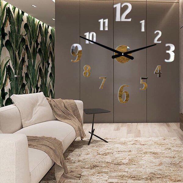 SENTOP | Moderní nalepovací hodiny na zeď | Sentop 12P024-Wall clock HEU- analogové