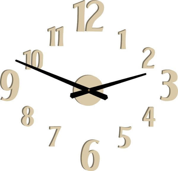 SENTOP | Moderní nalepovací hodiny na zeď | Sentop 12P024-Wall clock HEU- analogové