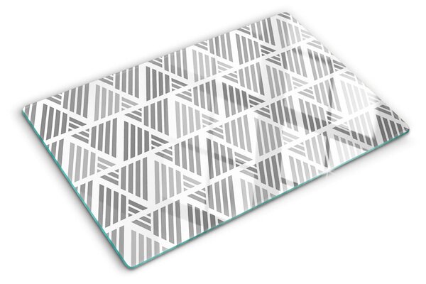 Skleněná krájecí deska Geometrické vzory v odstínech šedé ddk-nr-wm-00007954