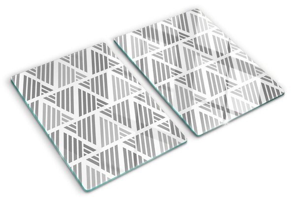 Skleněná krájecí deska Geometrické vzory v odstínech šedé ddk-nr-wm-00007954