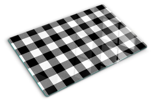 Krájecí prkénko skleněné Kostkovaný motiv ddk-nr-wm-00007960