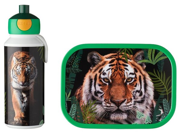 Dětská láhev na vodu s pítkem Campus, 400ml, Mepal, tygr
