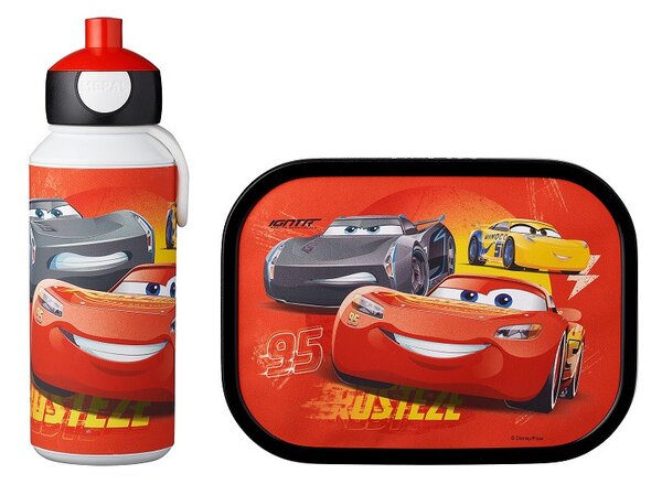 Dětská láhev na vodu s pítkem Campus, 400ml, Mepal, auta 2