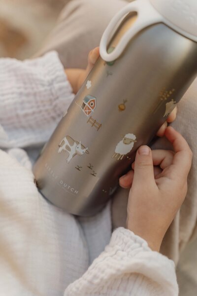 Dětská nerezová lahev, 350ml, Mepal, farma