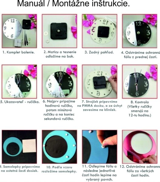 Nástěnné hodiny do obýváku SWITCH IA091S černé: Černá Ral 9005 Černé ručičky 3584-26503 IA-091-S 114-S 113-S HEU+