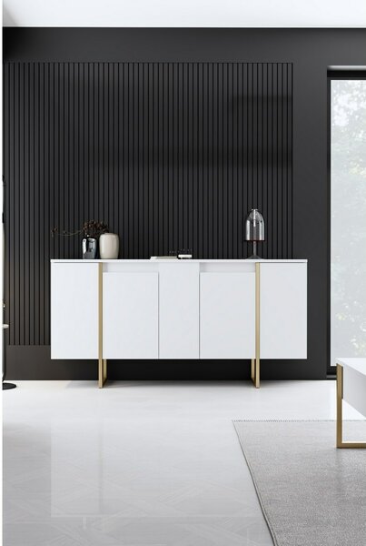 Skříňka Luxe White and Gold