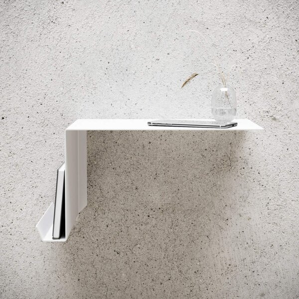 Nichba Stolek Bedside Table - left white