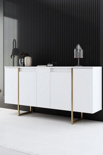 Skříňka Luxe White and Gold