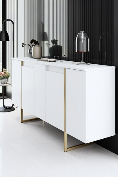 Skříňka Luxe White and Gold