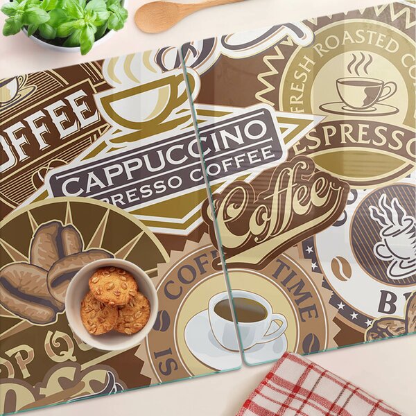 Skleněné krájecí prkénko Káva a espresso ddk-nr-wm-00008013