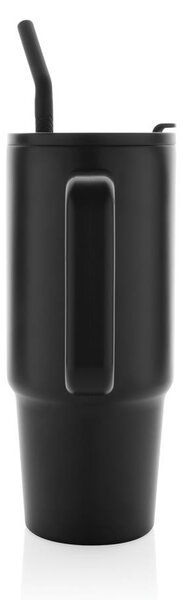 Velký nerezový termohrnek Embrace, 900ml, XD Design, černý