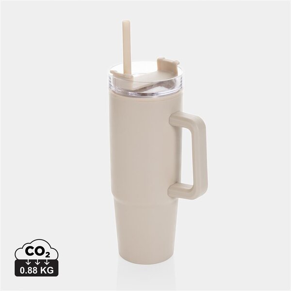 Velký cestovní hrnek Tana, 900ml, XD Design, béžový
