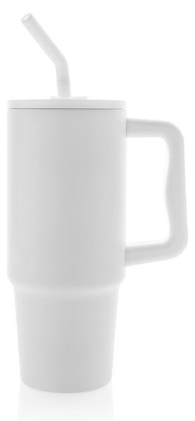 Velký nerezový termohrnek Embrace, 900ml, XD Design, bílý