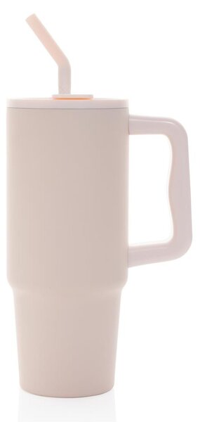 Velký nerezový termohrnek Embrace, 900ml, XD Design, růžový