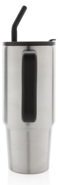 Velký nerezový termohrnek Embrace, 900ml, XD Design, stříbrný