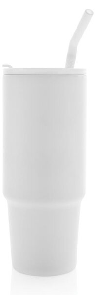 Velký nerezový termohrnek Embrace, 900ml, XD Design, bílý