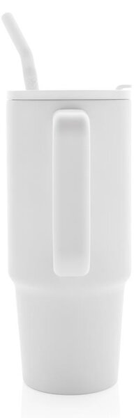Velký nerezový termohrnek Embrace, 900ml, XD Design, bílý