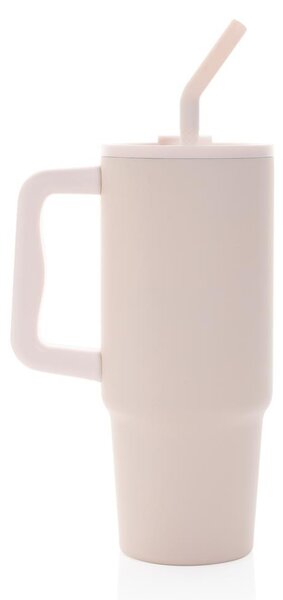 Velký nerezový termohrnek Embrace, 900ml, XD Design, růžový