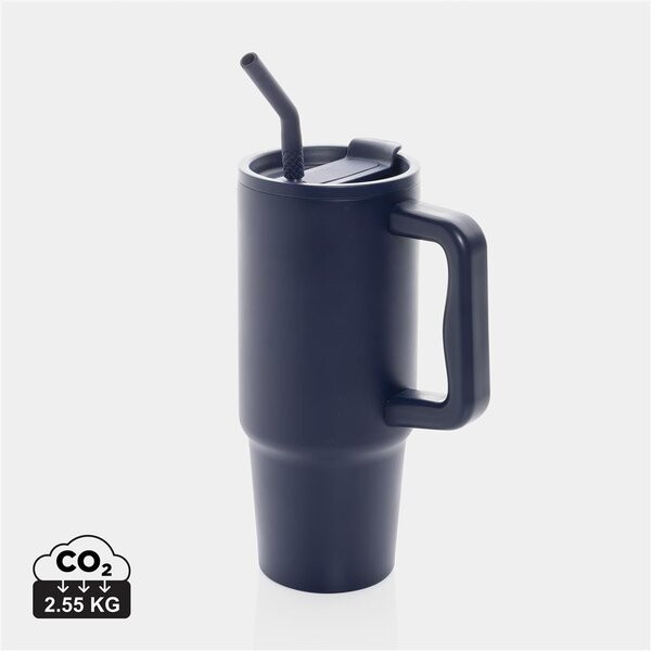Velký nerezový termohrnek Embrace, 900ml, XD Design, modrý