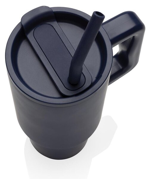 Velký nerezový termohrnek Embrace, 900ml, XD Design, modrý