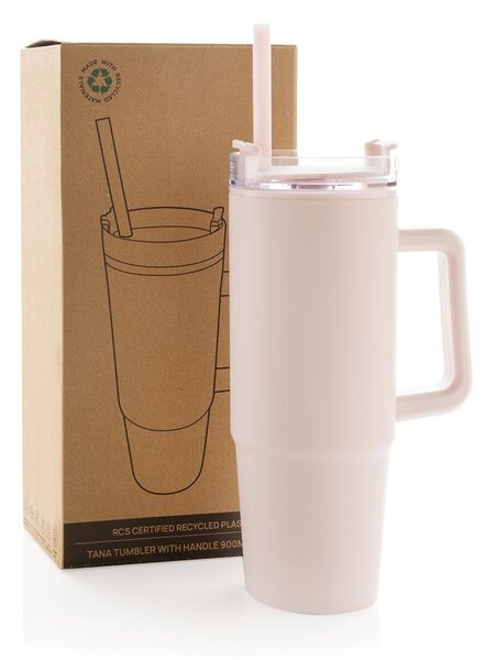 Velký cestovní hrnek Tana, 900ml, XD Design, růžový