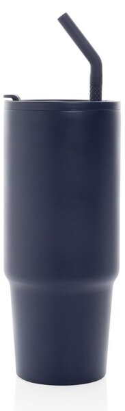 Velký nerezový termohrnek Embrace, 900ml, XD Design, modrý